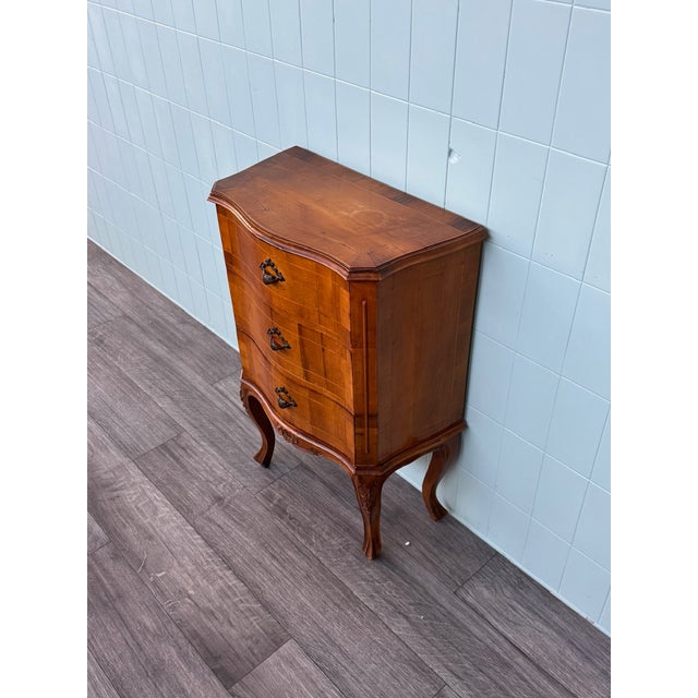 Italian Chest of Drawers in Inlaid Walnut, 1960s For Sale - Image 9 of 12