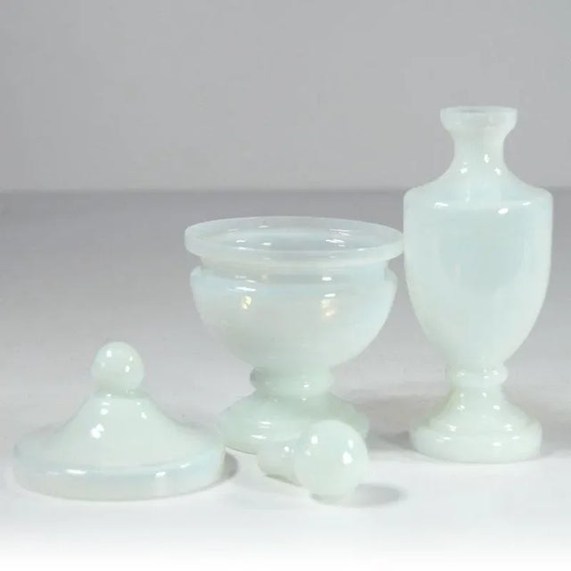 Glass Opaline Glass Carafe and Box from Vincenzo Nason, 1960s, Set of 2 For Sale - Image 7 of 10