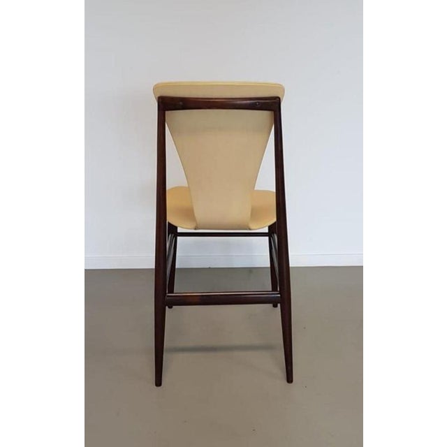 Wood Dining Chairs with Floating Seats, 1950s, Set of 4 For Sale - Image 7 of 10