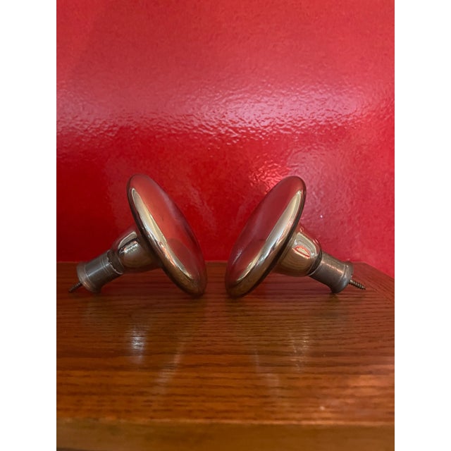 Pair of Antique Mercury Glass Tiebacks For Sale - Image 4 of 4