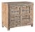 Cabinet/Buffet Constructed From Antique Indian Carved Door Panels and Reclaimed Wood For Sale