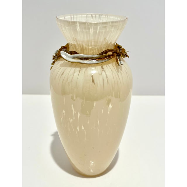 Glass Jay Strongwater Polly Vase Jeweled Enamel Flowers Swarovski Crystals Signed For Sale - Image 7 of 8