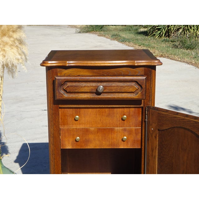 Vintage Rustic Dark Oak Buffet, 1980s For Sale - Image 4 of 18