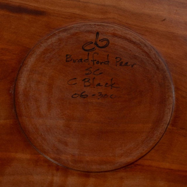 2000 - 2009 Bradford Pear Turned Wood Low Bowl by C. Black For Sale - Image 5 of 5