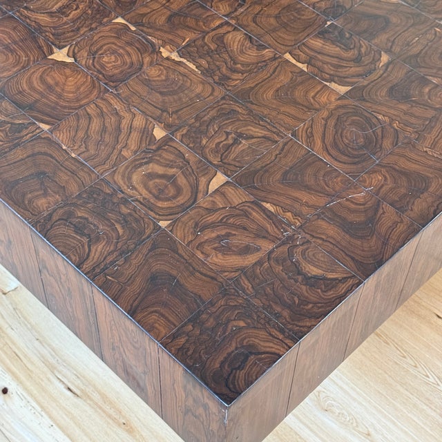 Cocobolo Patchwork Cocktail Table For Sale In Washington DC - Image 6 of 9