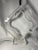Abstract sculptural table lamp by Van Teal. Signed at the base. Some crazy in the lucite. But they piece remains a...