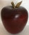 Wood Wood Apple With Solid Brass Stem For Sale - Image 7 of 7