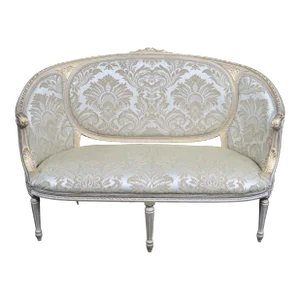 Louis XVI Style Gilded Settee