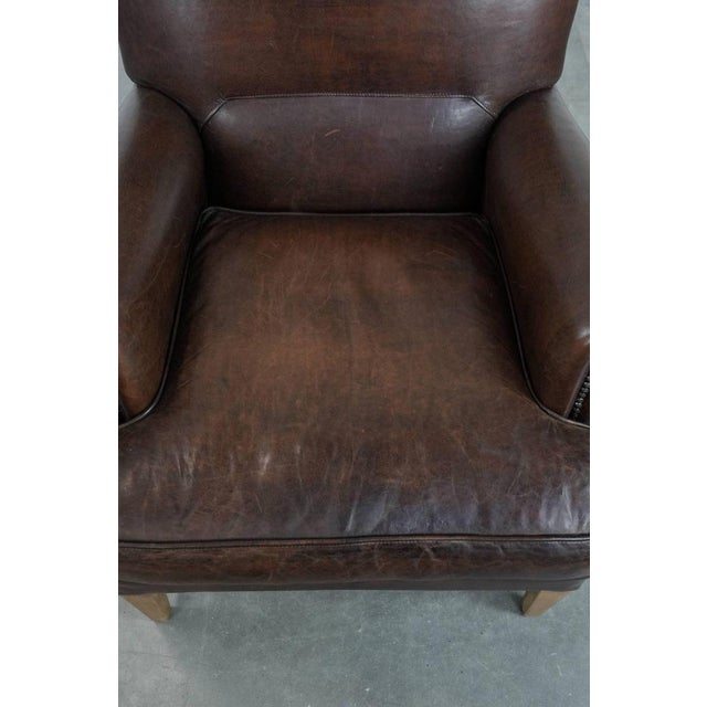 Club Chair in Sheepskin Leather For Sale - Image 6 of 15