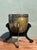 Wood Vintage Hammered Brass Drum Table For Sale - Image 7 of 18