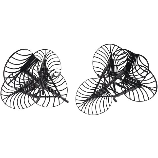 John Salterini A Sculptural Pair of Art Deco / Mid-Century Modern Plant Stands, Attributed to Salterini For Sale - Image 4 of 6