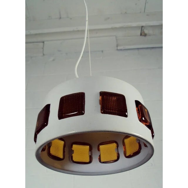 Einar Backstrom Vintage Mid-Century Swedish Modern Pendant by Erik Höglund and Einar Backström For Sale - Image 4 of 8