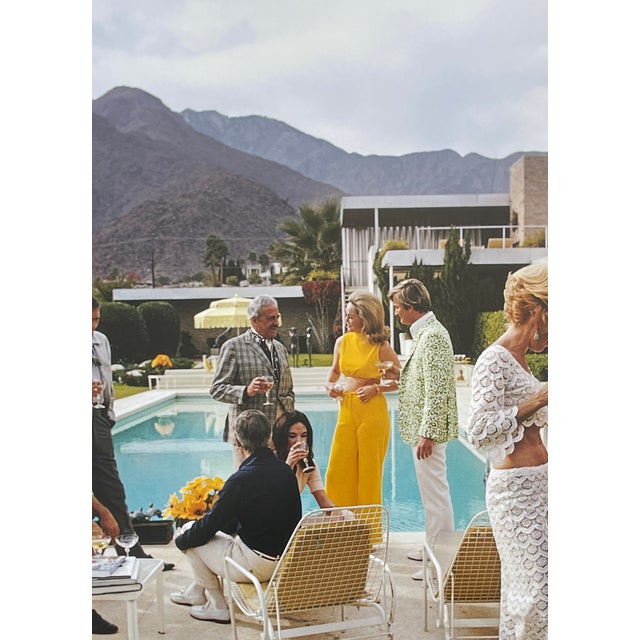 1970s "Poolside Chat", Palm Springs 1970, Limited Edition 1/150, 30" X 40" C-Print by Slim Aarons For Sale In Miami - Image 6 of 9