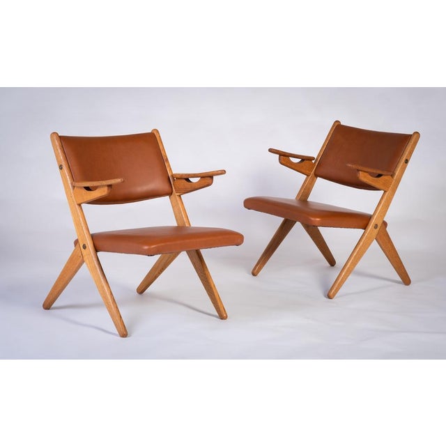 Set of Danish Architectural Armchairs by Arne Hovmand Olsen, 1970s For Sale - Image 14 of 14