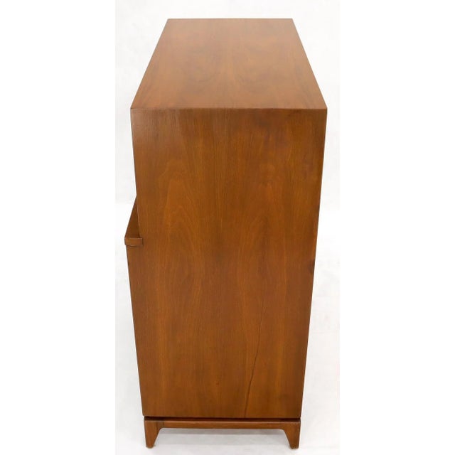 Mid-Century Modern Five Drawers High Chest Dresser with Brass Accents For Sale - Image 12 of 13