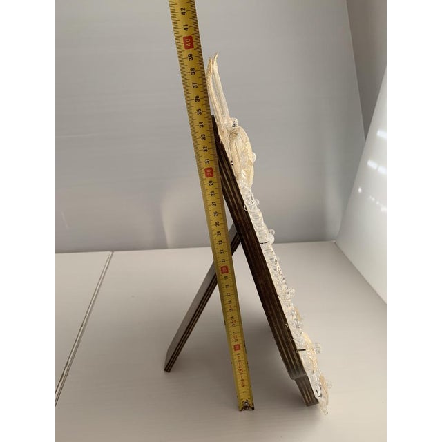 Transparent Photo Frame in Gold Murano Glass For Sale - Image 9 of 14