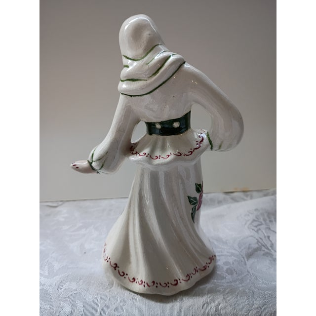 1960s Vintage Mid-Century Ceramic Arts Studio Dancing Polish Lady Figurine For Sale - Image 5 of 6
