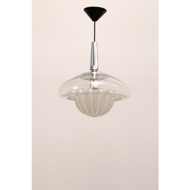Vintage Glass Hanging Lamp from Peill & Putzler, 1960s For Sale - Image 16 of 16