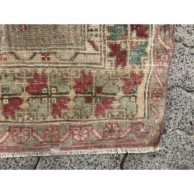1960s 1960s Oushak Handmade Anatolian Tribal Rug For Sale - Image 5 of 11