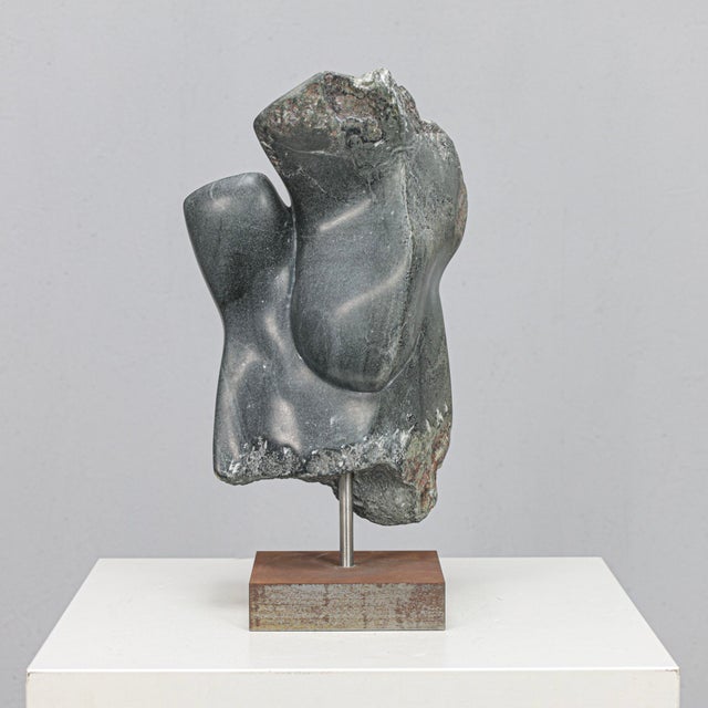 Ineke Van Zuuren, Abstract Sculpture, 1980s, Dolomite Stone For Sale - Image 10 of 10