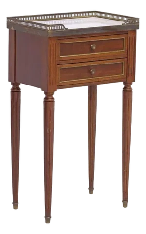 Mid 20th Century French Louis XVI Style Mahogany Nightstand/Side Table
