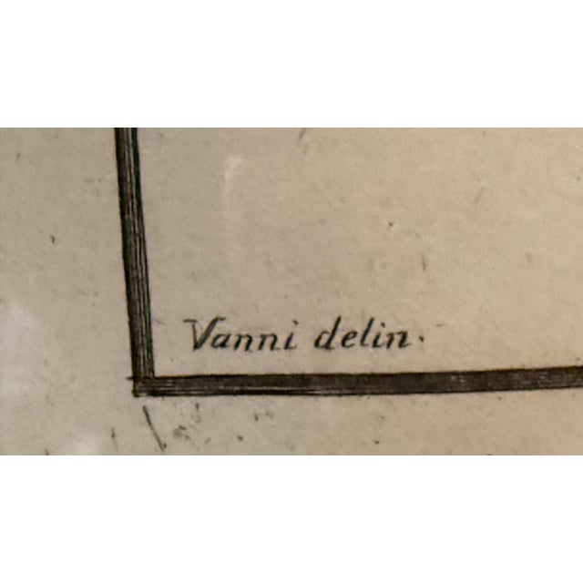 Framed 18th Century Italian Copperplate Engraving After Niccolò Vanni – Antiquities of Herculaneum For Sale - Image 11 of 14