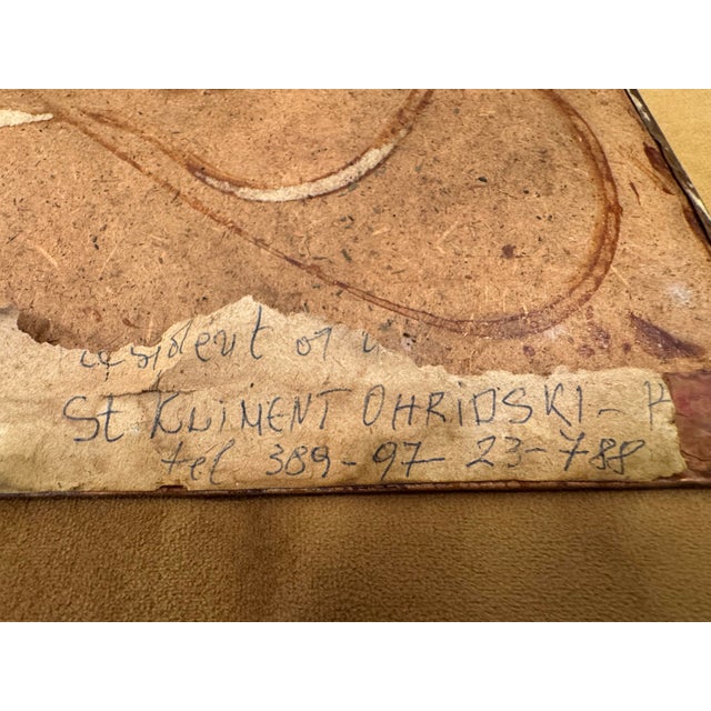 Vintage Rustic European Village Scene Copper Relief Repousse Wall Plaque For Sale - Image 15 of 15