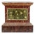Lacquered Stool with Red and Green Base, 18th Century For Sale