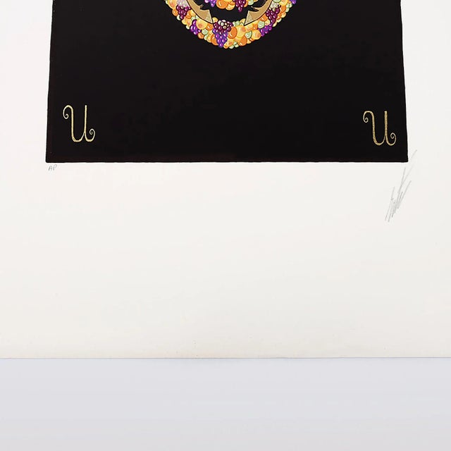 Erté, Artist's Proof: Letter U, Limited Edition Serigraph, 1976 For Sale - Image 4 of 11