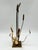 Metal Mid-Century Modern Brutalist Curtis Jere Style Brass Cattails Sculpture For Sale - Image 7 of 8