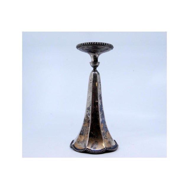 Silver Jug with Round, Pearly Base and Wooden Filling For Sale - Image 4 of 9