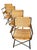 Set/4 French Jute Raffia Woven Directors Chairs For Sale In Miami - Image 6 of 12