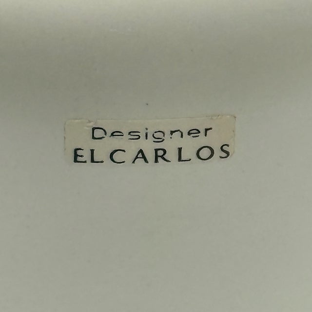 A sculptural ceramic box produced by Ceramfata in Italy during the 1970s and retaining its original "Designer Elcarlos"...