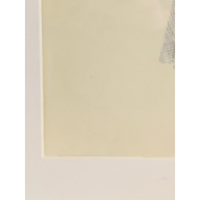 Berthe Duquaine, Robe Ecossaise, 1950s, Pencil Sketch on Paper, Framed For Sale - Image 10 of 18