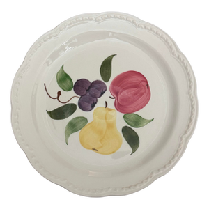 Mid 20th century Hand Painted Fruit Design Decorative Plate