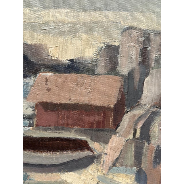 Gustaf Olsson, Seascape, 1950s, Oil Painting on Canvas, Framed For Sale - Image 16 of 18