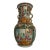 Large Hand‑Painted Chinese Export Porcelain Vase With Figural Panels & Gilt Dragon Handles For Sale
