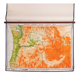 Vintage Historic Pacific Northwest Map For Sale