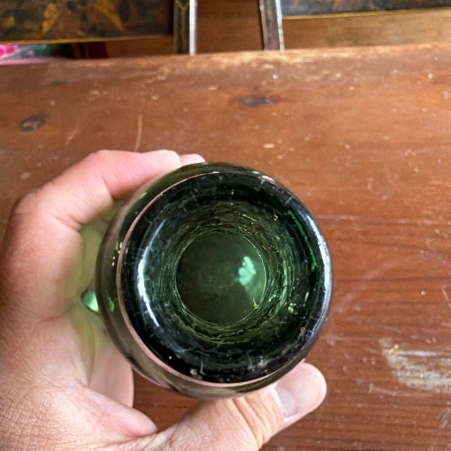 Olive Antique "Brown Stout" Beer Bottle by Dyottville Glass Works, Philadelphia, Circa 1850s For Sale - Image 8 of 18