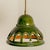 Round Green Glazed Ceramic Pendant Light, Germany, 1970s For Sale - Image 14 of 18