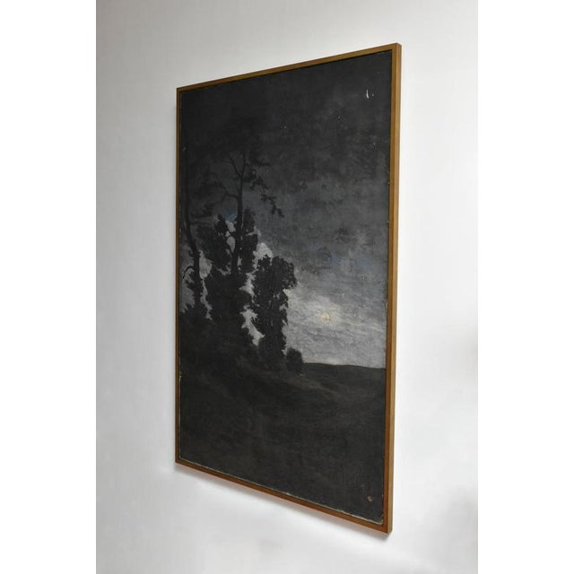 Julien Dejardin, Landscape at Twilight, 19th Century, Oil Painting on Canvas For Sale - Image 3 of 5