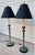 Pair of Vintage Frederick Cooper Verdigris Candlestick Buffet Table Lamps For Sale - Image 10 of 18