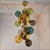 2000 - 2009 Glass and Brass Italian Mid-Century Modern Chandelier For Sale - Image 5 of 9