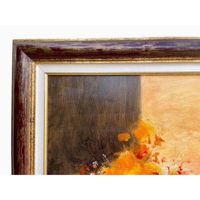 Raphaël Robic, Bouquet of Roses and Landscape, Oil on Canvas, Framed For Sale - Image 9 of 13