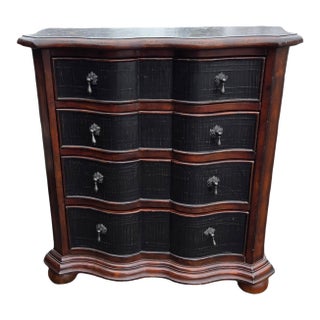 1990s Ethan Allen Lucca Serpentine Chest of Drawers Dresser Nightstand Console For Sale