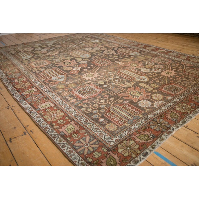 Vintage Distressed Bakhtiari Carpet - 7'4" x 10'3" For Sale - Image 9 of 10