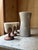 Contemporary Vintage Brutalist Barware Set with Hand-Molded Capa Carafe and Vessels with Copper Bases, Set of 4 For Sale - Image 3 of 12