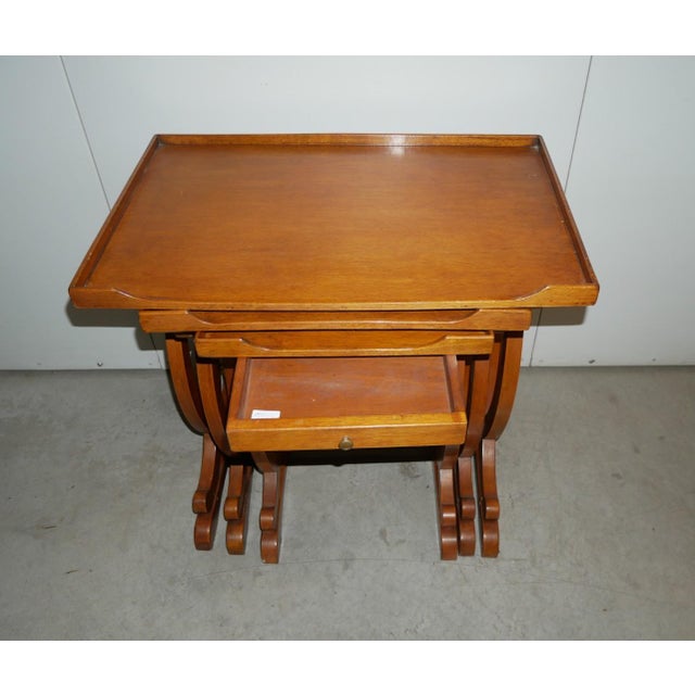 Vintage Nesting Tables, 1980s, Set of 3 For Sale - Image 10 of 16