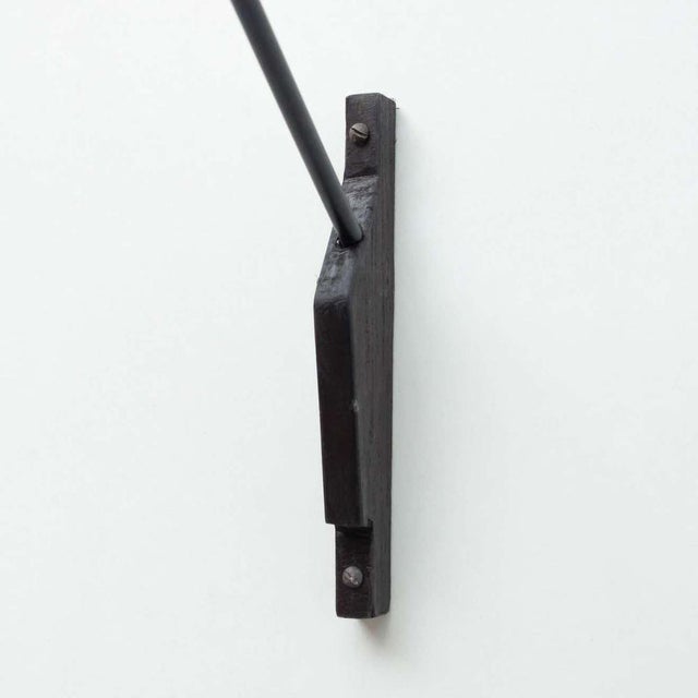 Mid-Century Metal Wall Lamp, 1950s For Sale - Image 4 of 11