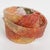 Contemporary Sculptural Orange and Gold Plexiglass Coiled Bangle Bracelet For Sale - Image 3 of 9
